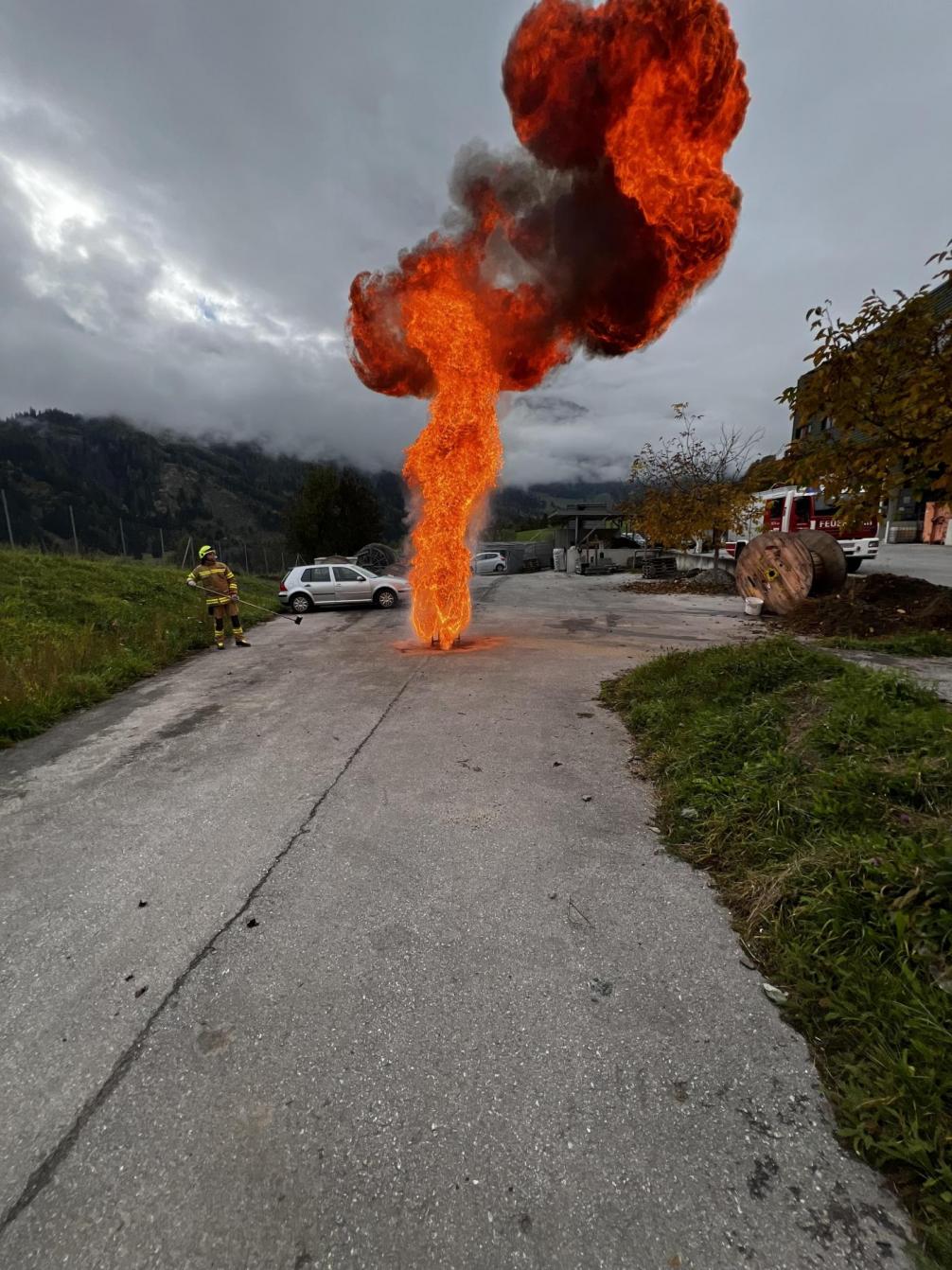 Feuerlöscherübung