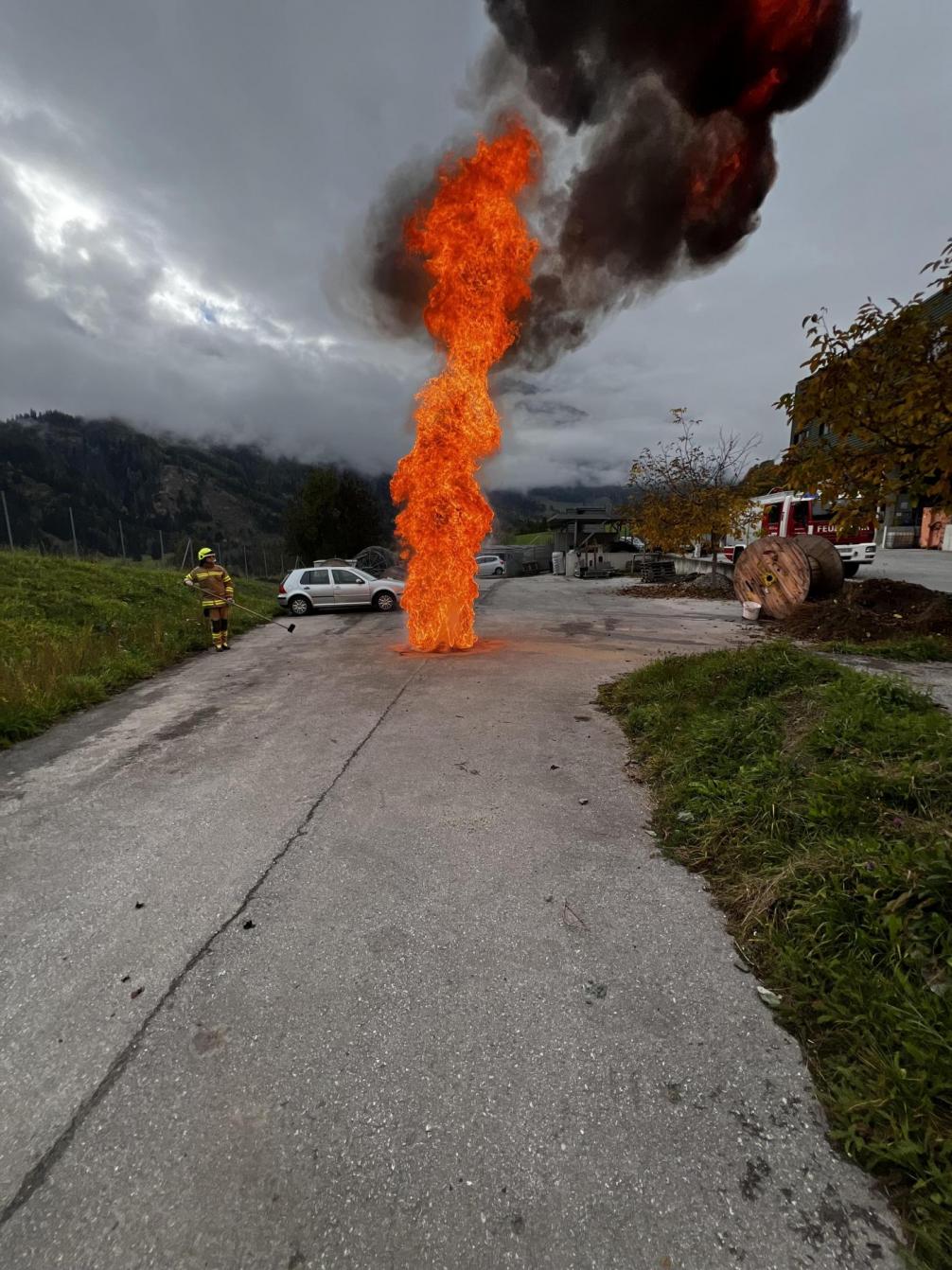 Feuerlöscherübung