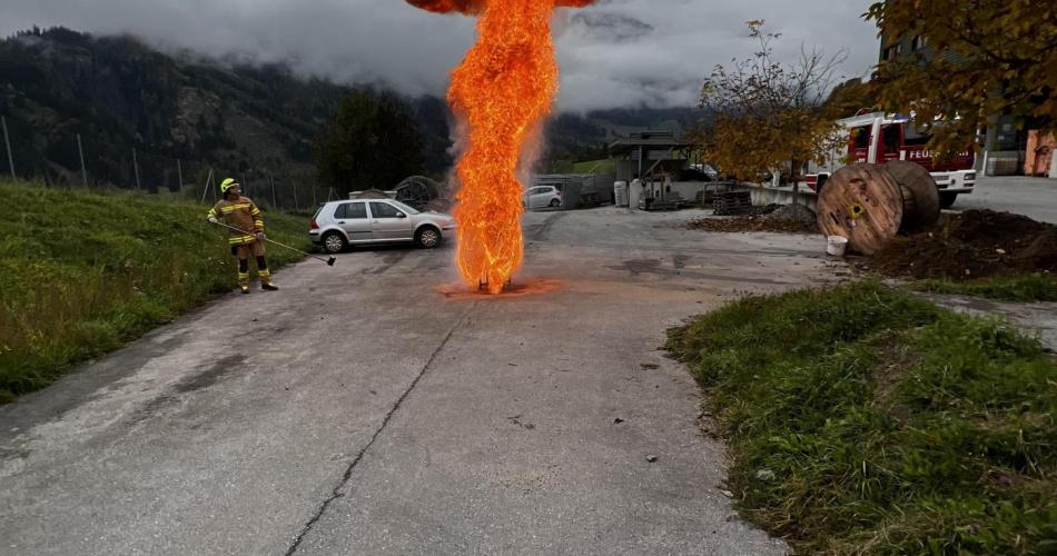 Feuerlöscherübung